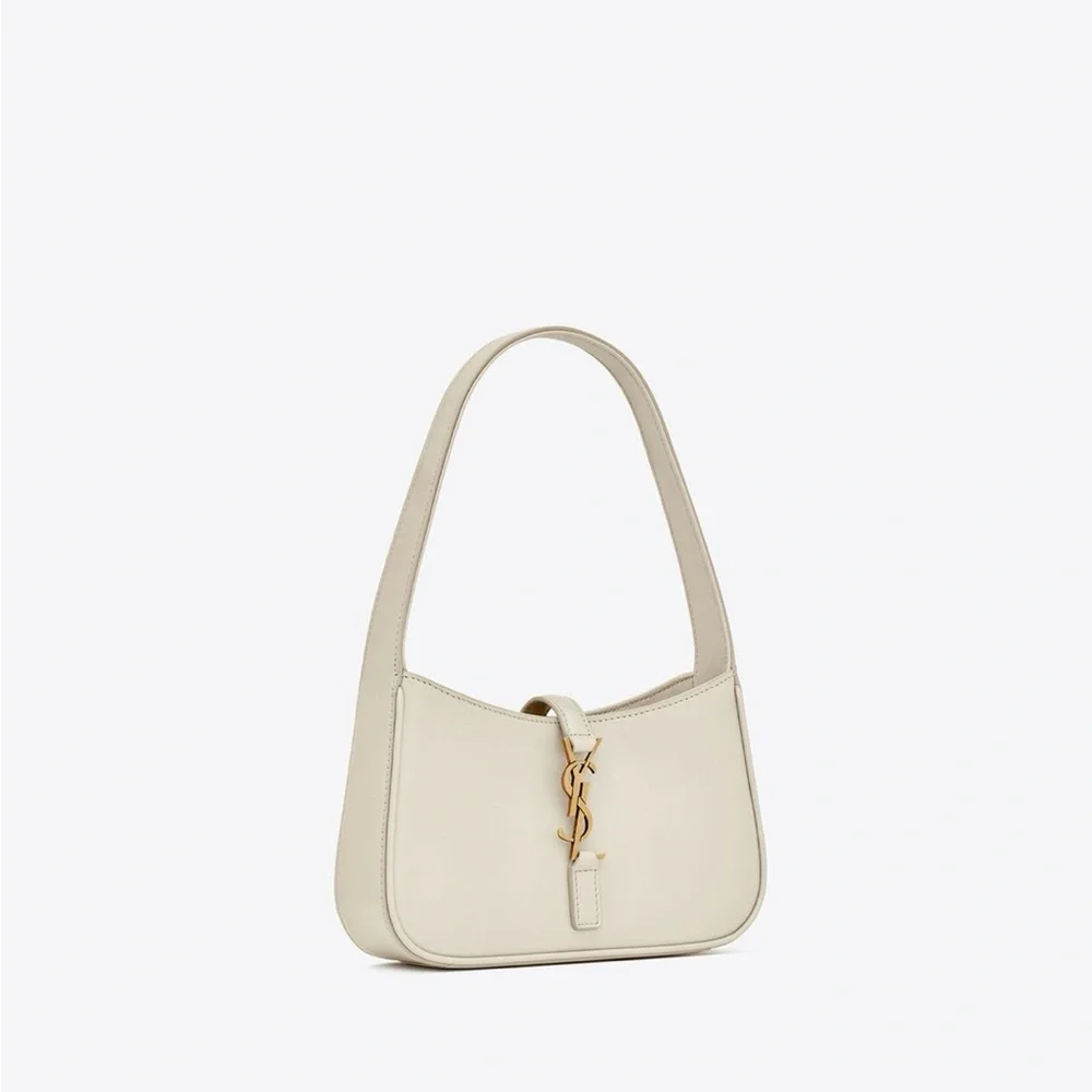 Yves Saint Laurent | Bags | Ysl White Shoulder Bag With Gold